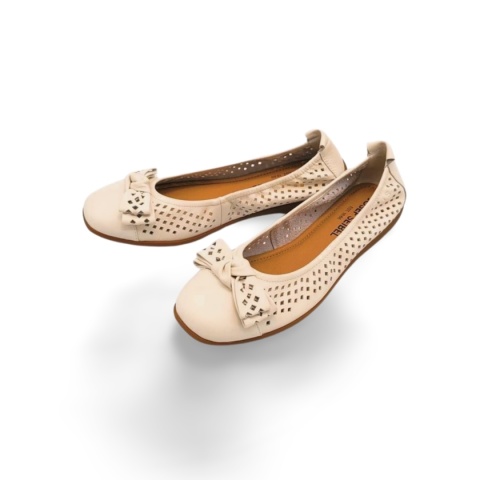 Balerina Josef Seibel 74824 133 000 Fenja 24 białe,skóra licowa