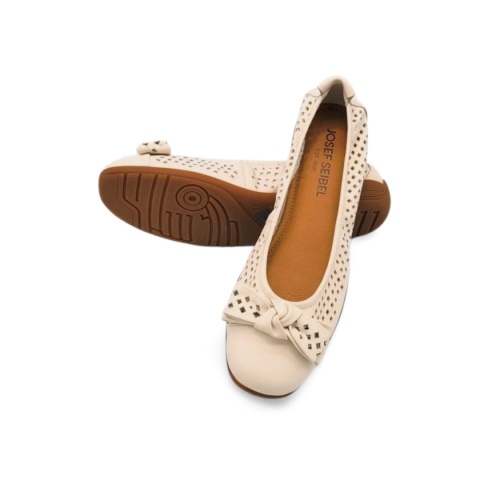 Balerina Josef Seibel 74824 133 000 Fenja 24 białe,skóra licowa