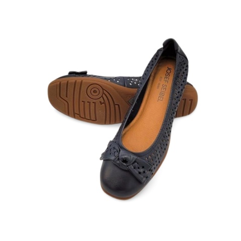 Balerina Josef Seibel 74824 133 525 Fenja24 granatowe,skóra licowa