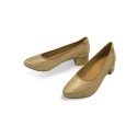 Czółenko Caprice 9-22501-44 metaliczny beż,skóra nubukowa