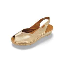Espadryle Toni Pons BERINA-P 64051000 złote,skóra licowa