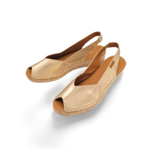 Espadryle Toni Pons BERINA-P 64051000 złote,skóra licowa