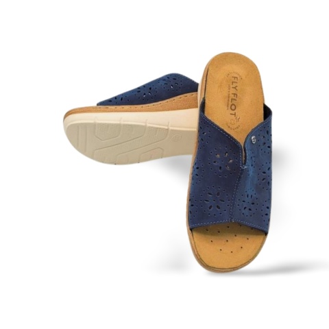 Klapki Fly Flot FL 43 K53 QV3001 niebieskie