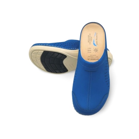 Klapki, Nursing Care Veneza Electric blue,WG3A07 przystosowane do prania