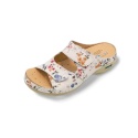Klapki, Nursing Care Viena Flowers, WG8F1, przystosowane do prania