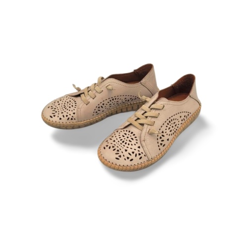 Półbuty MANITU 840133-08 beżowe