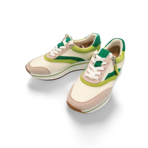 Półbuty,Tamaris Comfort 8-83721-44 zielone/białe/szare