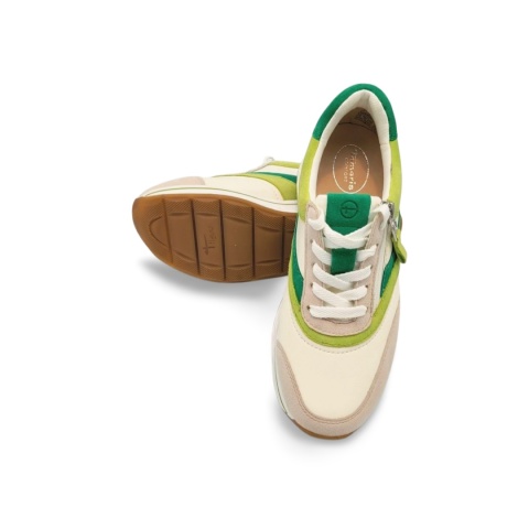 Półbuty,Tamaris Comfort 8-83721-44 zielone/białe/szare