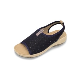 Sandały Fly Flot FL57H87 PA6661 granatowe+cekiny,tekstylne