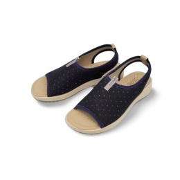 Sandały Fly Flot FL57H87 PA6661 granatowe+cekiny,tekstylne
