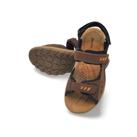 Sandały MANITU 610008-02 brązowe