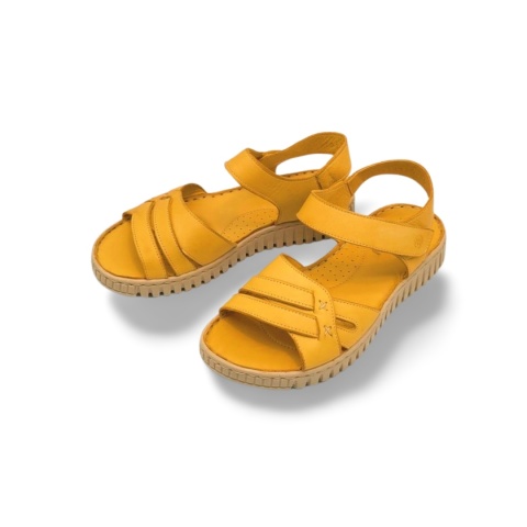 Sandały MANITU 910145-06 żółte