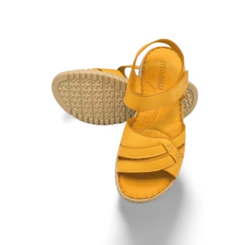 Sandały MANITU 910145-06 żółte