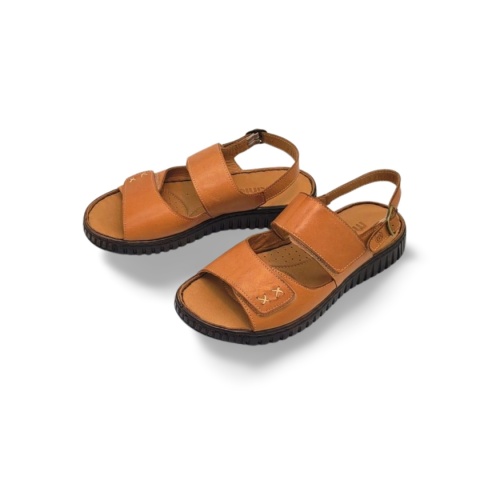 Sandały MANITU 910270-21 jasny brąz