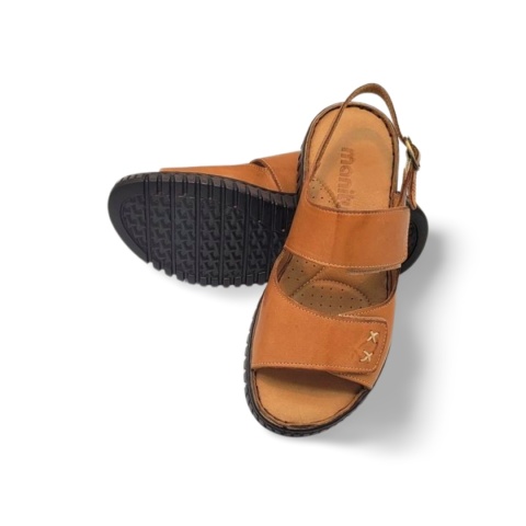 Sandały MANITU 910270-21 jasny brąz