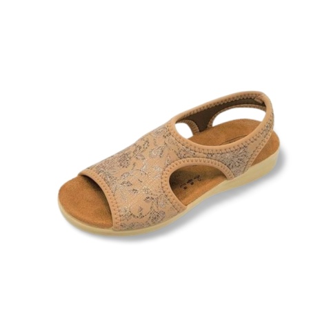 Sandały SANITAL FLEX 25 8056.17 beżowe,tekstylne Sandały SANITAL FLEX 25 8056.17 beżowe,tekstylne