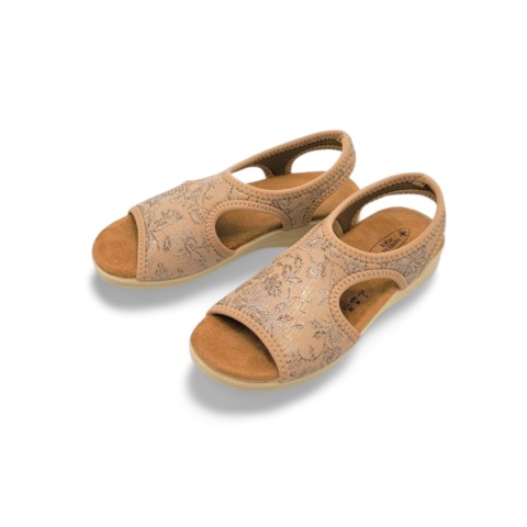 Sandały SANITAL FLEX 25 8056.17 beżowe,tekstylne Sandały SANITAL FLEX 25 8056.17 beżowe,tekstylne