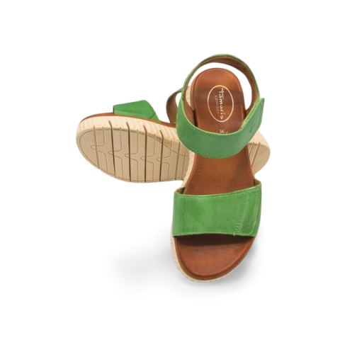 Sandały,Tamaris 8-88720-44 zielone