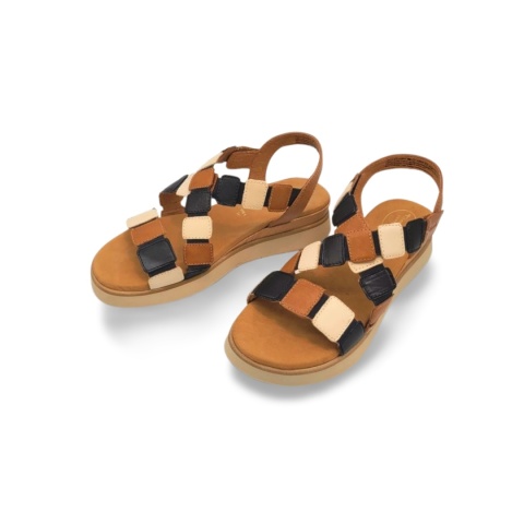 Sandały,Tamaris 8-88731-44 brązowe/beżowe/granatowe