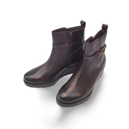 Botki ARA 1257002-03 brązowe na koturnie