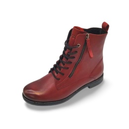 Botki ARA 1239520-19 bordo suwak sznurówka