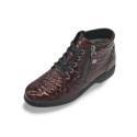 Botki Caprice 9-25152-41 bordo croco