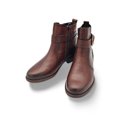 Botki Remonte D0F81-25 brąz klamra