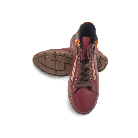 Botki Rieker N1305-35 TEX bordo