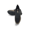 Botki Rieker N9362-01 czarno-srebrne