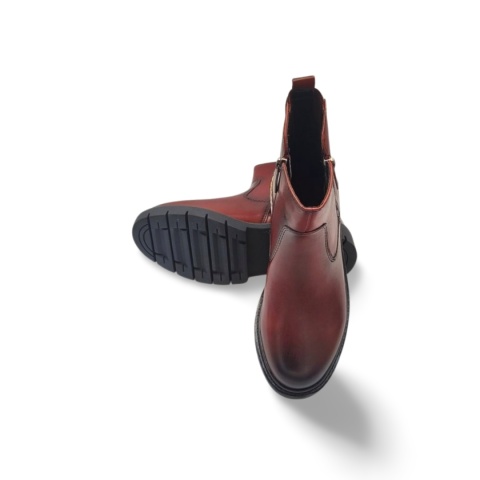 Botki Tamaris 8-85406-45 bordowe