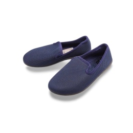 Kapcie Adanex 29476 granatowe,tekstylne
