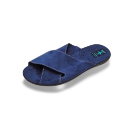 Kapcie Adanex Leo 20308 granat,tekstylne