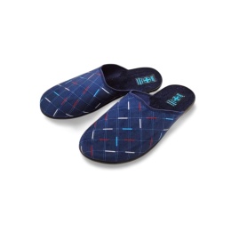 Kapcie Adanex Leo 29272 granatowe,tekstylne