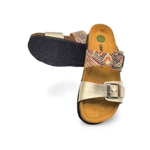 Klapki Dr Brinkmann 700067-82 złote