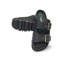 Klapki Dr Brinkmann 700560-01 czarne,skóra naturalna/ekologiczna