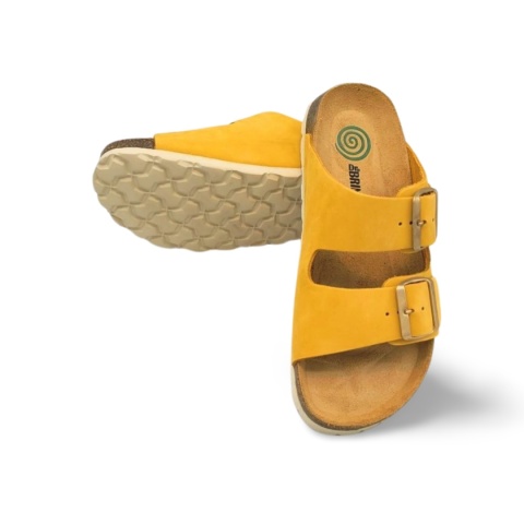 Klapki Dr Brinkmann 700696-06 żółte