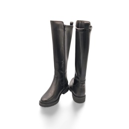 Kozaki Jana 8-25702-45 czarne płaskie