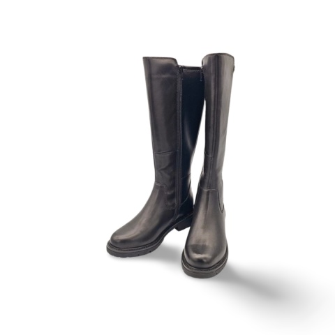 Kozaki Jana 8-25702-45 czarne płaskie