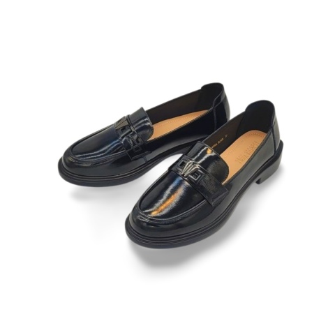 LORETTA VITALE W9926 półbuty czarne lakierowane