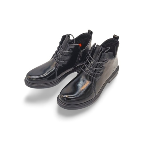 LORETTA VITALE W9942B botki czarne lakierowane