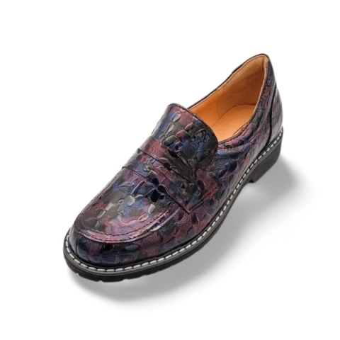 Półbuty ANDY 143 Ohaio mix bordo/granat/czarny