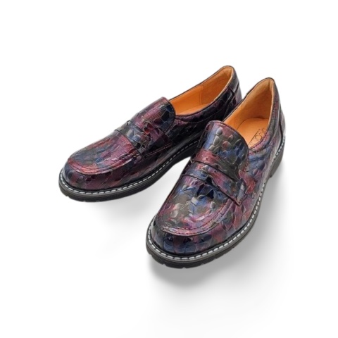 Półbuty ANDY 143 Ohaio mix bordo/granat/czarny