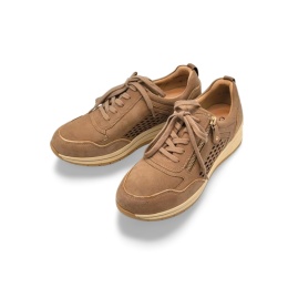 Półbuty Caprice 9-23302-44 beż,skóra zamszowa