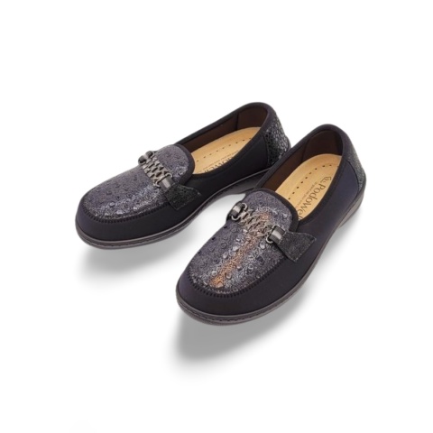 Półbuty Podowell MAGIK czarne,tekstylne