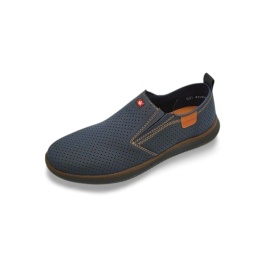 Półbuty Rieker 10452-14 granatowe,skóra nubukowa