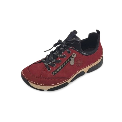 Półbuty Rieker 45973-36 bordo