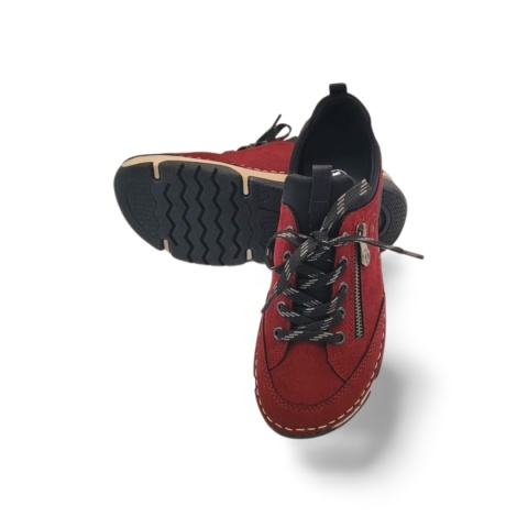 Półbuty Rieker 45973-36 bordo