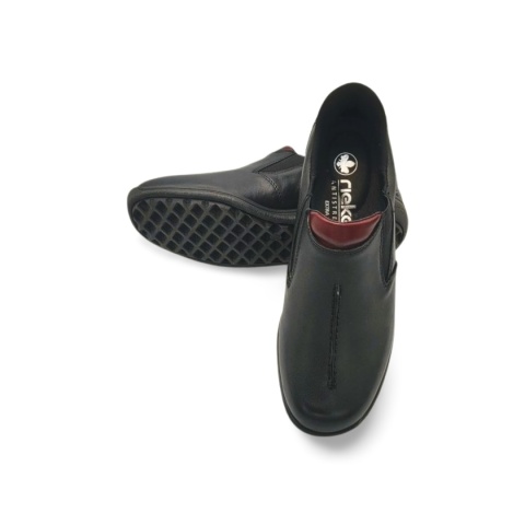 Półbuty Rieker 47253-00 TEX czarne wsuwane