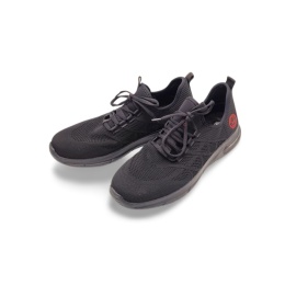 Półbuty Rieker B7376-00 czarne,tekstylne