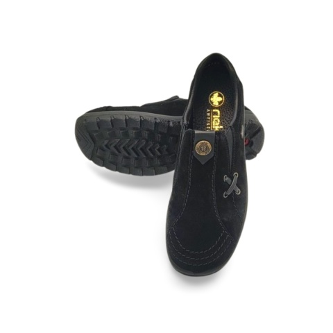 Półbuty Rieker L7171-00 TEX czarne wsuwane